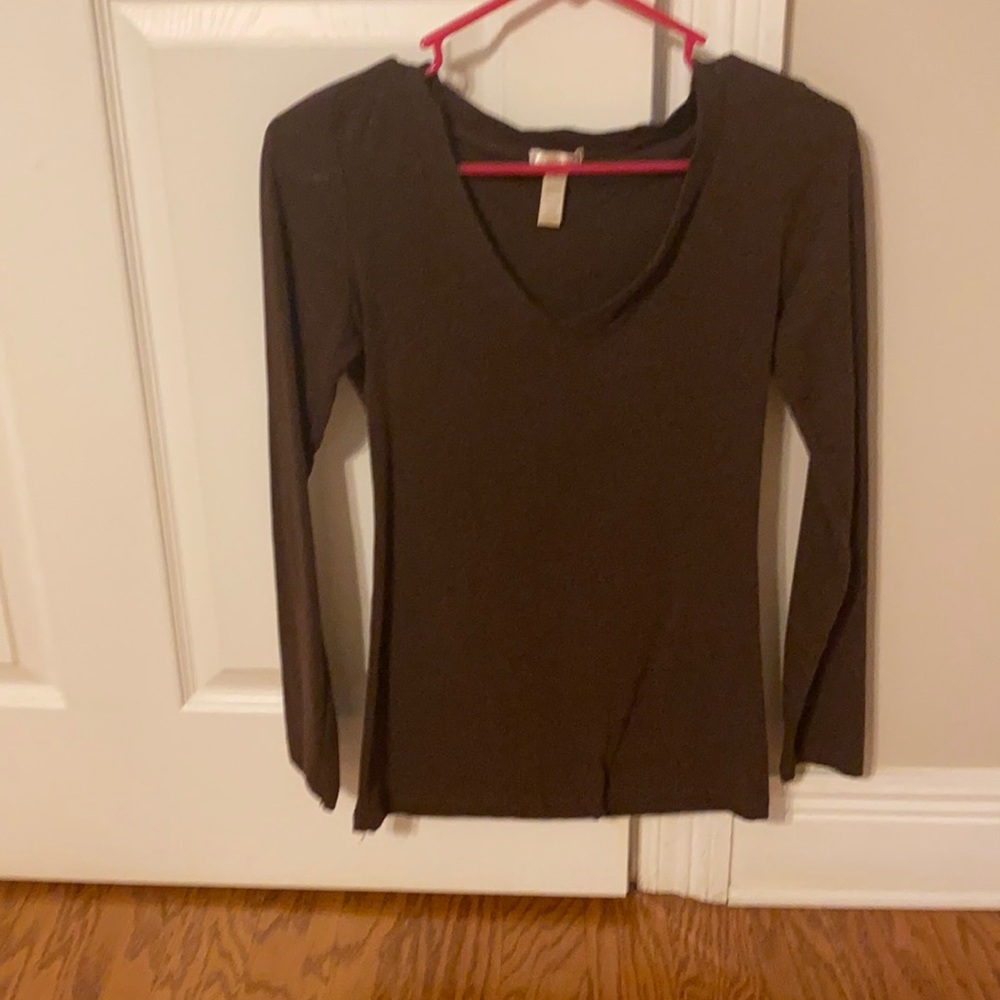 Brown V Neck
